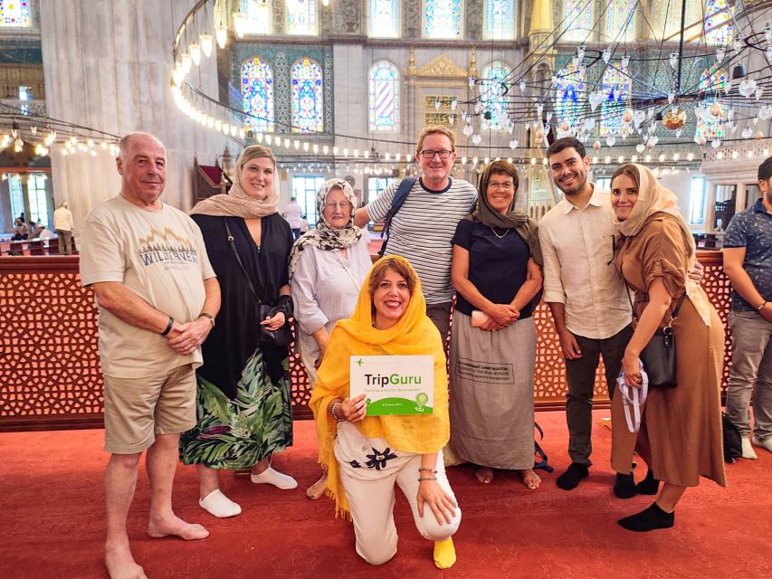 Blue Mosque: Art and Symbolism Guided Group Walking Tour - Stepping Inside: Blue Tiles, Stained Glass, and the Art You Can Spot