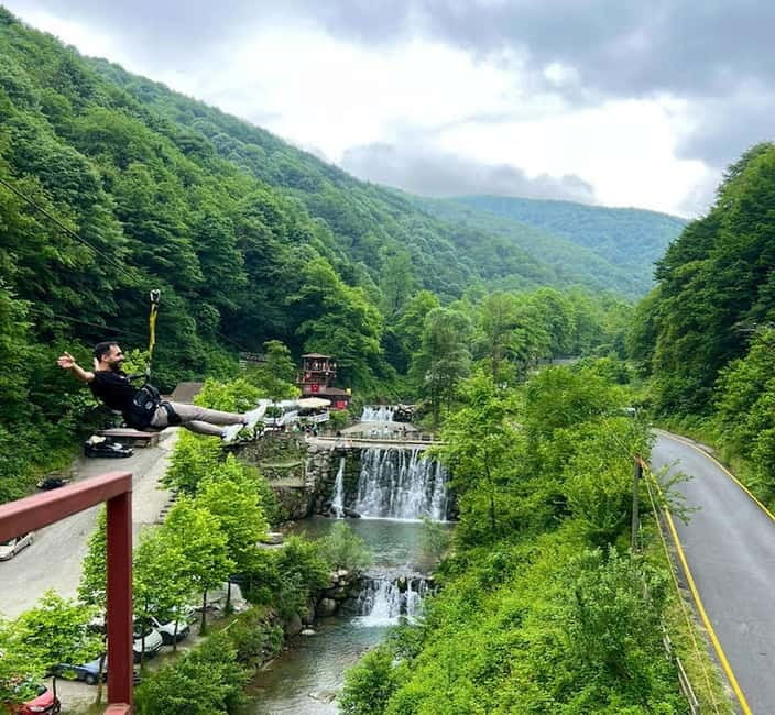 From Istanbul: Sapanca & Masukiye Tour with Lunch - Maşukiye nature park zone: choose zipline or ATV (or just walk)