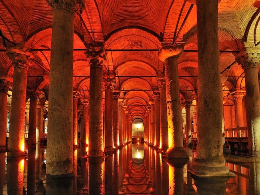 Istanbul: Blue Mosque, Basilica Cistern, & Hagia Sophia Tour - Basilica Cistern: the underground mood and the Medusa mystery