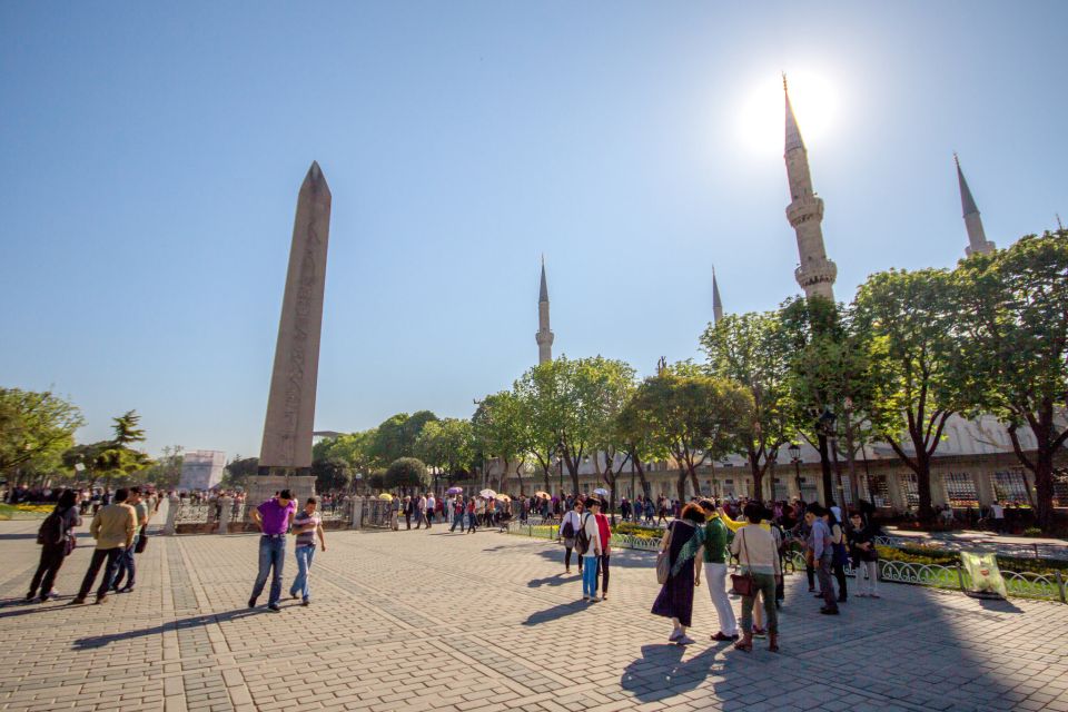Istanbul Highlights Small-Group Walking Guided Tour - Blue Mosque and Theodosius Obelisk: what to notice fast