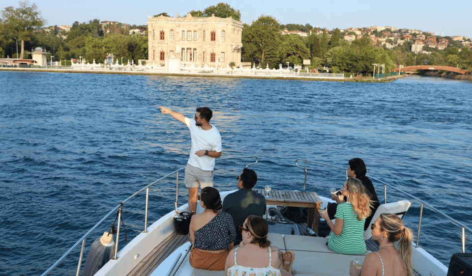 Istanbul: Small Group Yacht Tour with Unlimited Wine - Dolmabahçe Palace, Çırağan Palace, and Ortaköy Mosque views