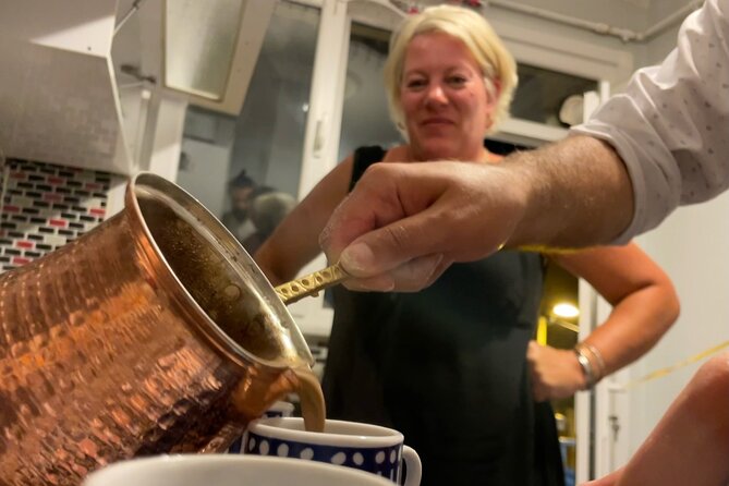 Istanbul Turkish Coffee Cooking and Tasting with Locals at Home - Cooking Turkish coffee at a regular stove in a real home