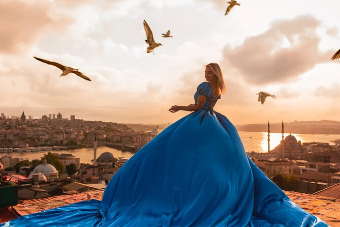 Rooftop Flying Dress Photo Shoot in Istanbul - Choosing Your Dress Color and Accessories Like a Stylist